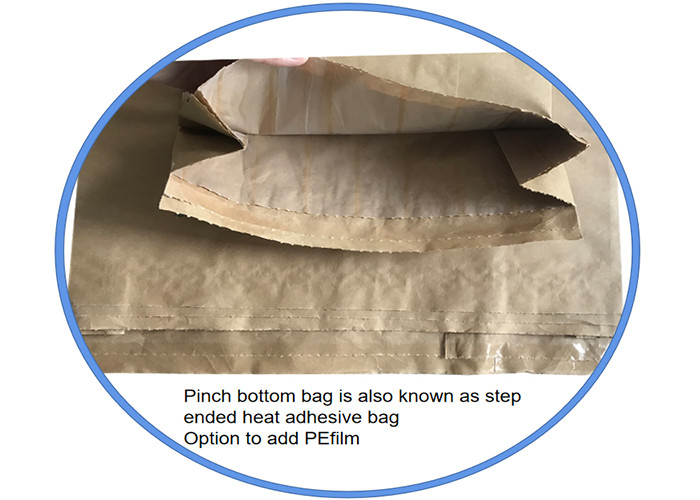 Pasted Packaging Paper Sacks Customized 3 Layers 25kg 50kg Heat Seal Food Products