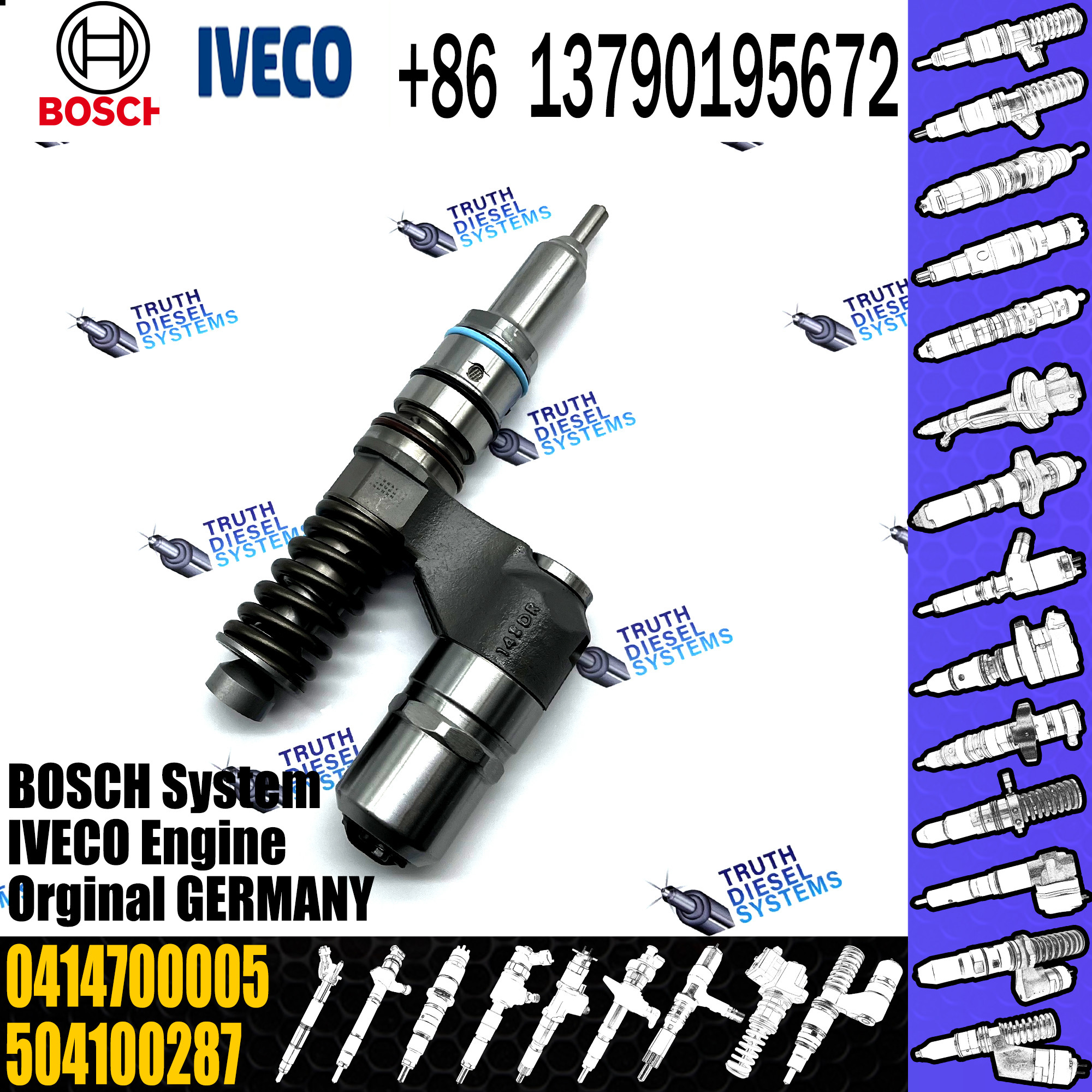 BOSCH injetor 0414700006 0414700010 Diesel fuel Unit pump assembly 0986441020 2995486 504100287 for Fiat IVECO engine