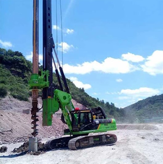 Long Reach Boom Rotary Piling Rig With Customized Bucket Capacity And 7-30rpm Working Speed