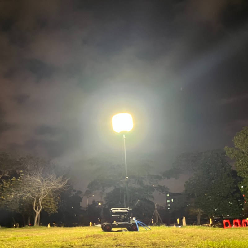 Easy Setup 360 degree Illumination LED Balloon Work Light Tower for Construction Site