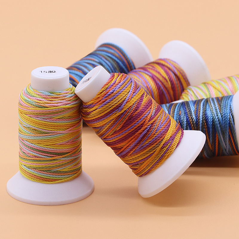 1.0mm MERCERIZED Colorful Braided Rope Handmade Braided Thread Friendship Bracelets