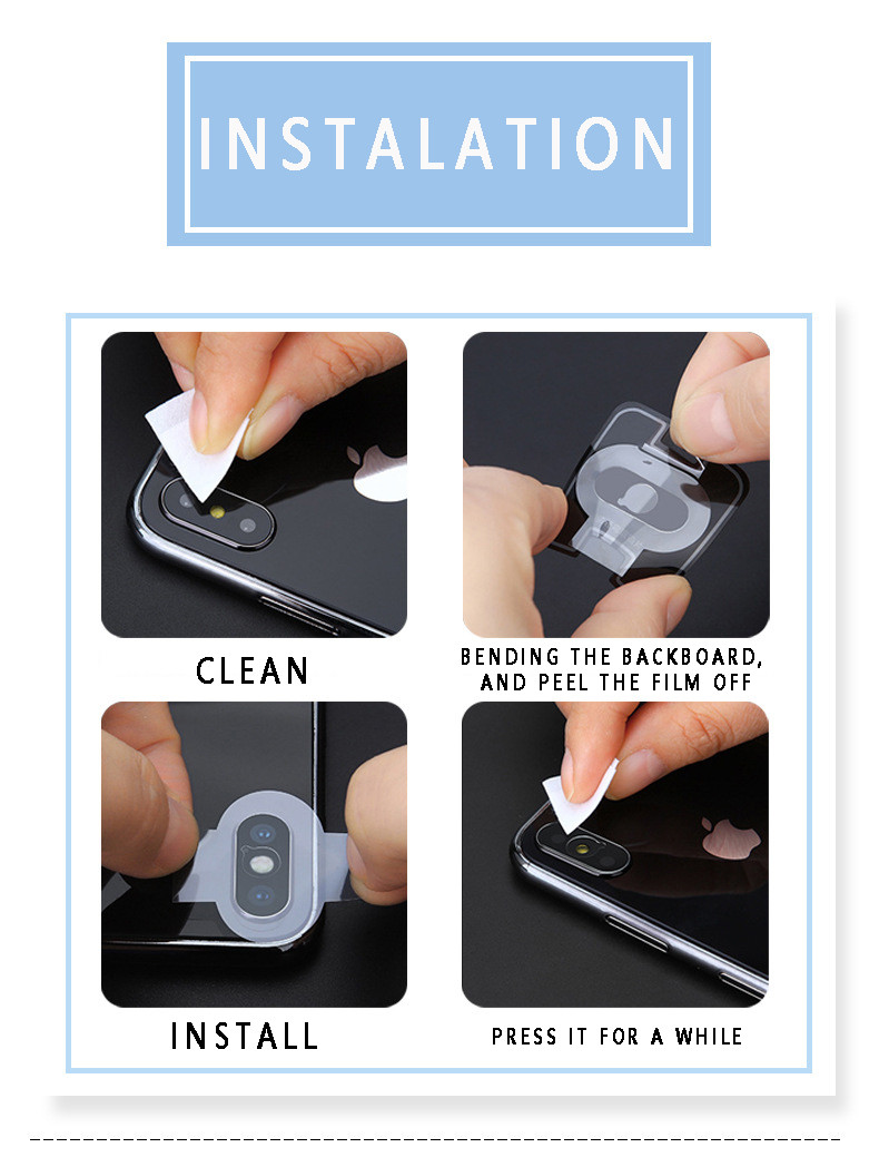 Clear Camera Covers Anti-Fingerprint Tempered Glass Camera Protector Film for Redmi Note 8 Pro K20 Pro