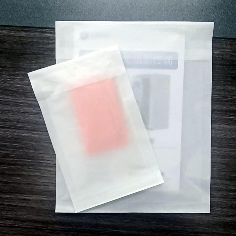 Customized Logo Non Plastic Self Adhesive Sealed Patterned Glassine Bags