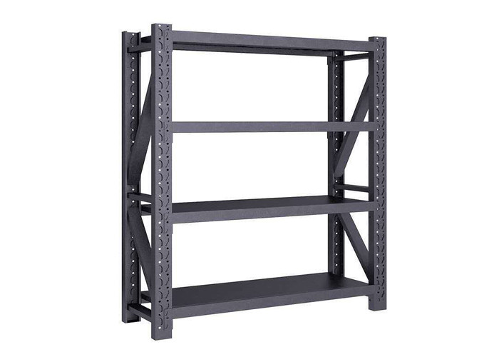 Cold Rolled 1000x360x2400mm Black Free Standing Shelf 200KG Weight Capacity