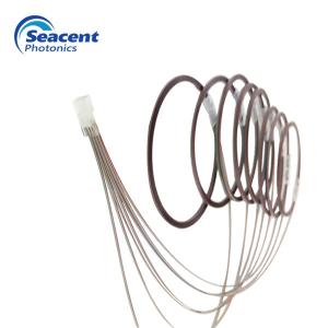 Low Insertion Loss Optical Fiber Array 64 CH 3 Type Material UPC/APC Polishing