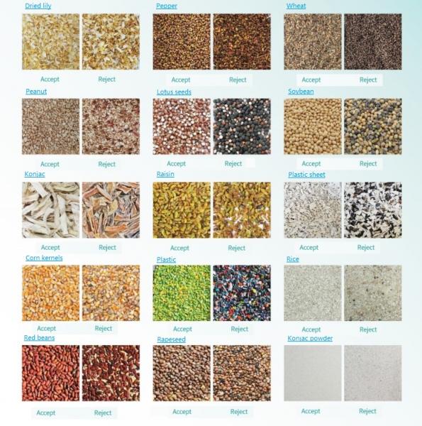 Fully Automatic Multi Food Grain Sorting Machine For Rice Peanut Kernel