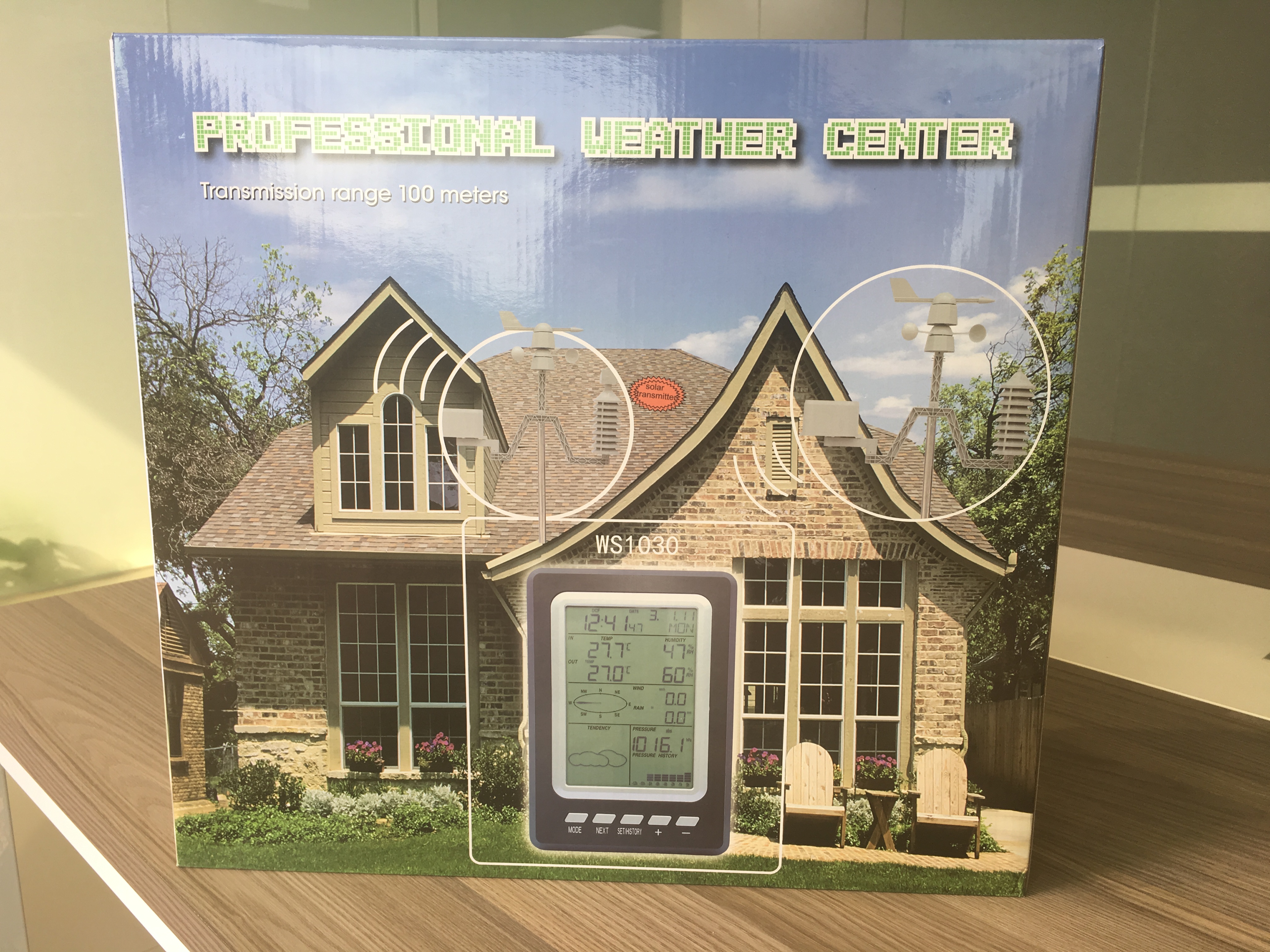 Data Recorder Solar Photovoltaic Wireless Weather Station Professional Wind Speed And Direction Measurement