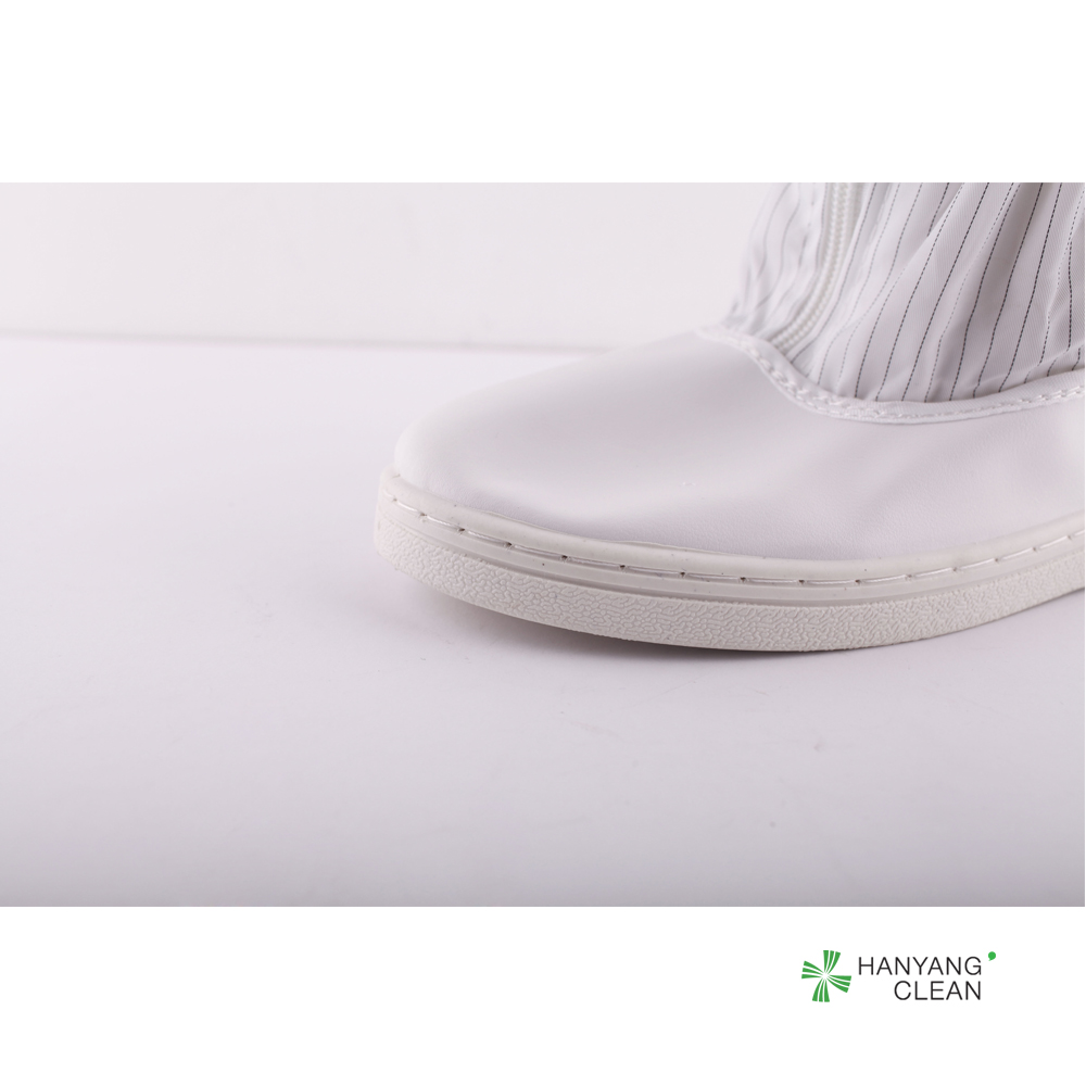 Blue And White Anti Static Shoes , ESD PU Non Slip Work Boots For Cleanroom