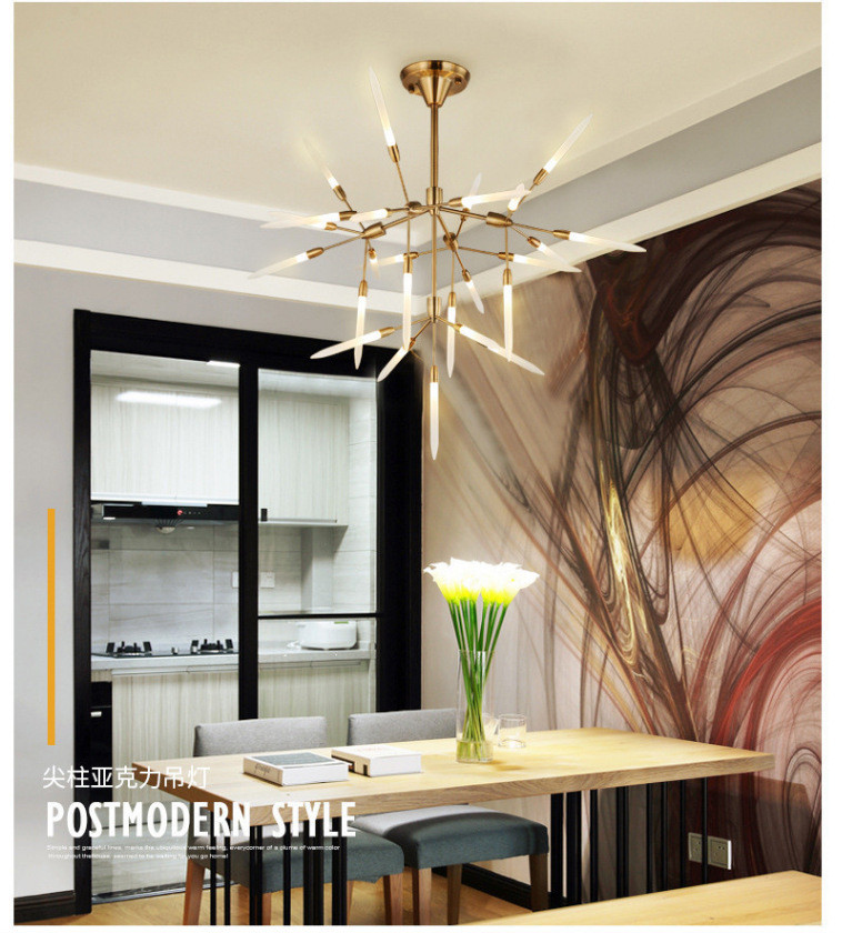 LED Design sputnik Chandelier Living Room Bedroom Dining Room Decor Spur Chandelier(WH-MI-337)