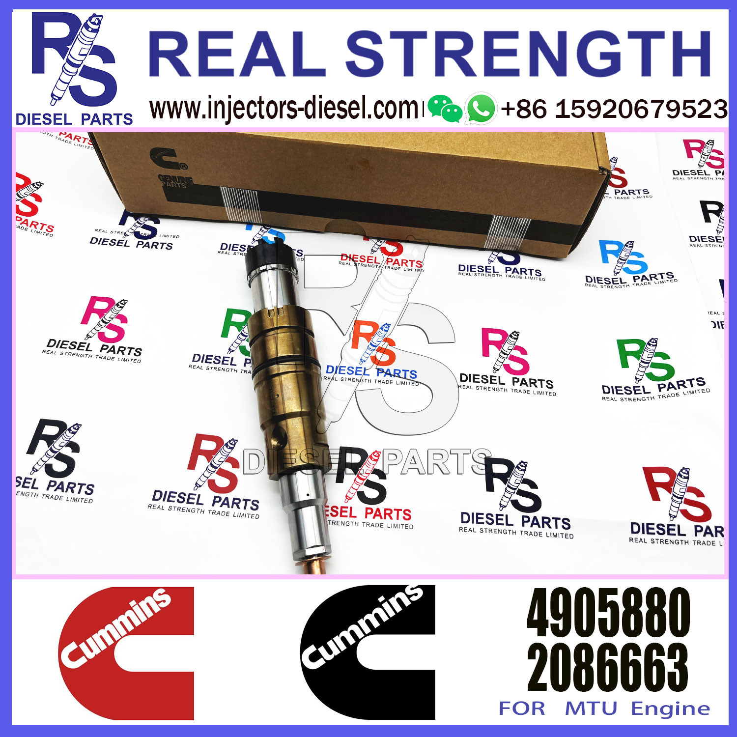Diesel Engine Fuel Injector 4905880 2872544 2031835 2030519 For Cumm-ins