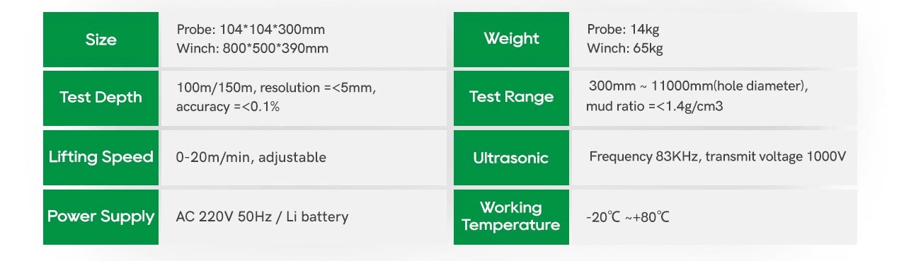 Bored Sy-8360 Pile Testing Equipment Ultrasonic Drill Hole Monitor