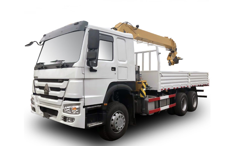 Howo Sino 6x4 Cargo Crane Truck / 10 Ton Telescopic Boom Truck Mounted Crane