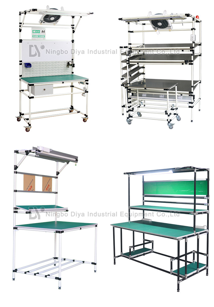 Stainless Steel Lean Tube Lean Pipe Working Table Assembly Line