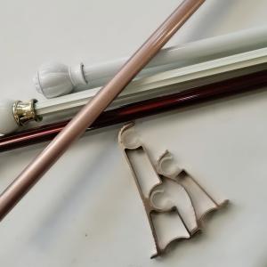 China Home 6.7 Meter 28mm Single Bracket Simple Curtain Rod on sale