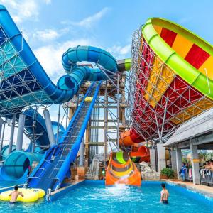 Factory Theme Park Commercial Water Slides Large Water Bowl Slide
