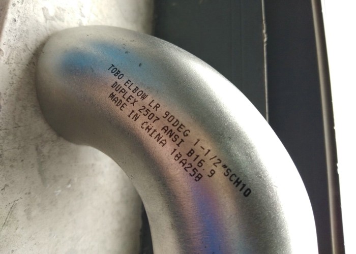 90 Degree Elbow Customized Galvanized Round 304 Tube Fittings