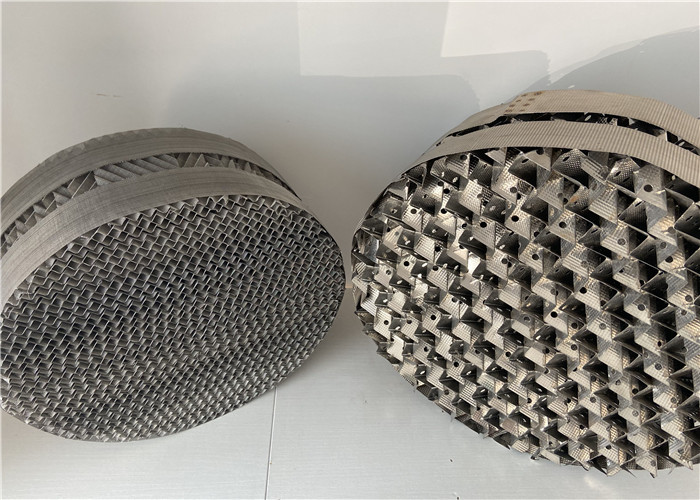 Mass Transfer Media Knitted Wire Mesh 500y Metal Tower Packing For Distillation Column