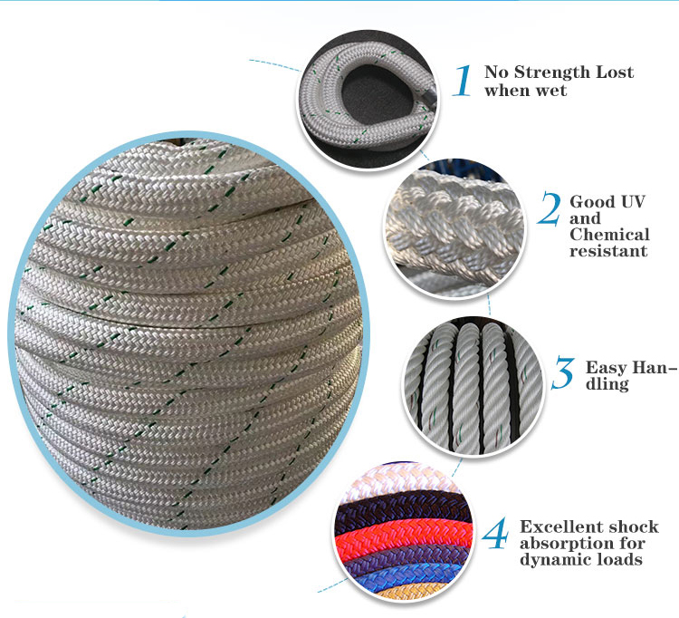 Custom 3mm 4-Strand Twisted Macrame Cotton Rope with and Colored Design