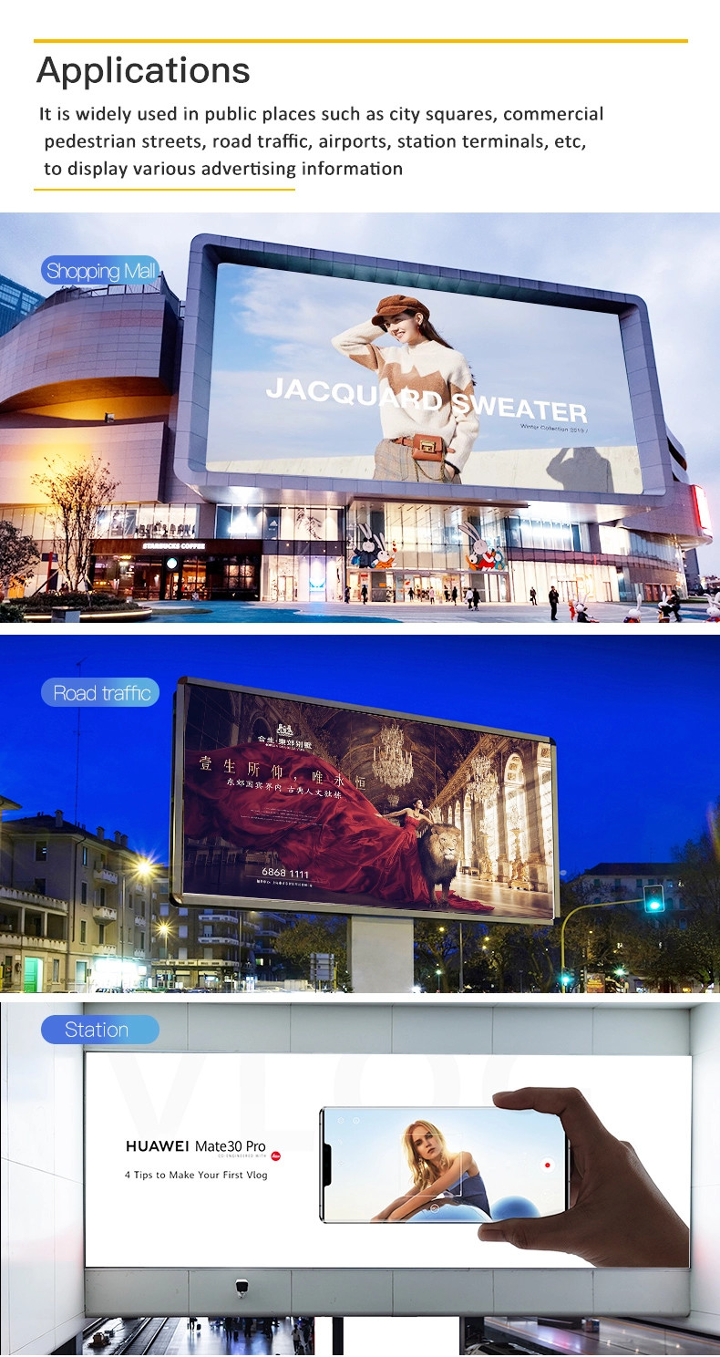 P2.5 P2.6 P3.91 Detachable Outdoor Full Color LED Die-Casting Aluminum Screen Advertising Video Wall