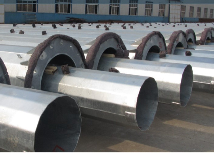 110KV Steel Tubular Tower Hign Tensile Steel Q420 / Q345B Material Long Lifetime