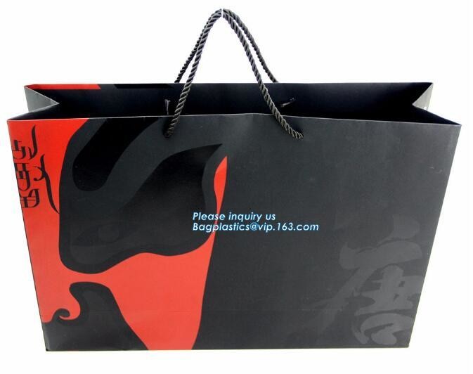 Cheap Customized Pink Printed Paper Shopping Bag For Clothing and Gift,Recycled Luxury Paper Bags & Retail Carrier Bags