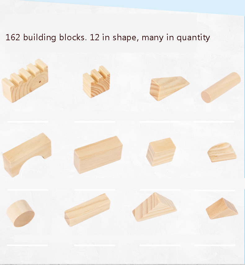 Montessori Education Wooden Grains Stacking Building Blocks Kindergarten Children Early Childhood Parenting Kids Toys