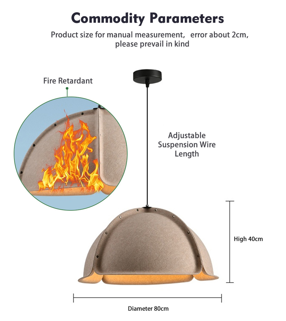 3D Design Acoustic Lamp Adjustable Length Soundproof for Open-Plan Offices Loft Apartments Collaborative Workspaces