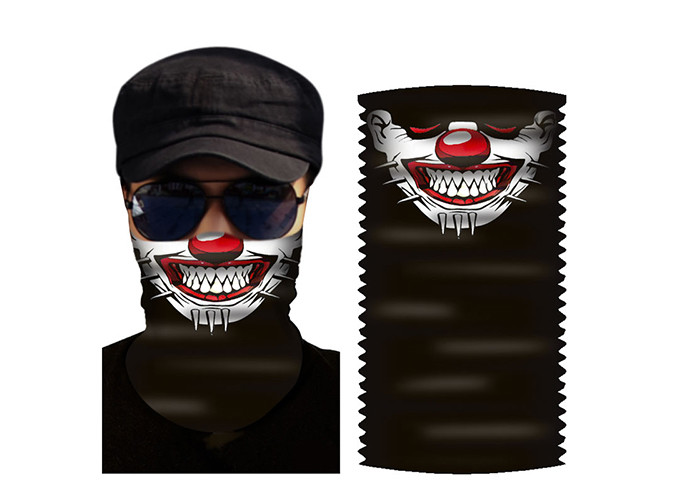 100% Microfiber Polyester Elastic Head Neck Tube Bandanas