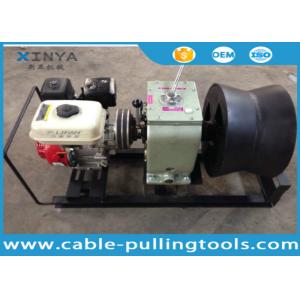 3 Ton Cable Drum Pulling Winch Machine With Petrol Engine Power