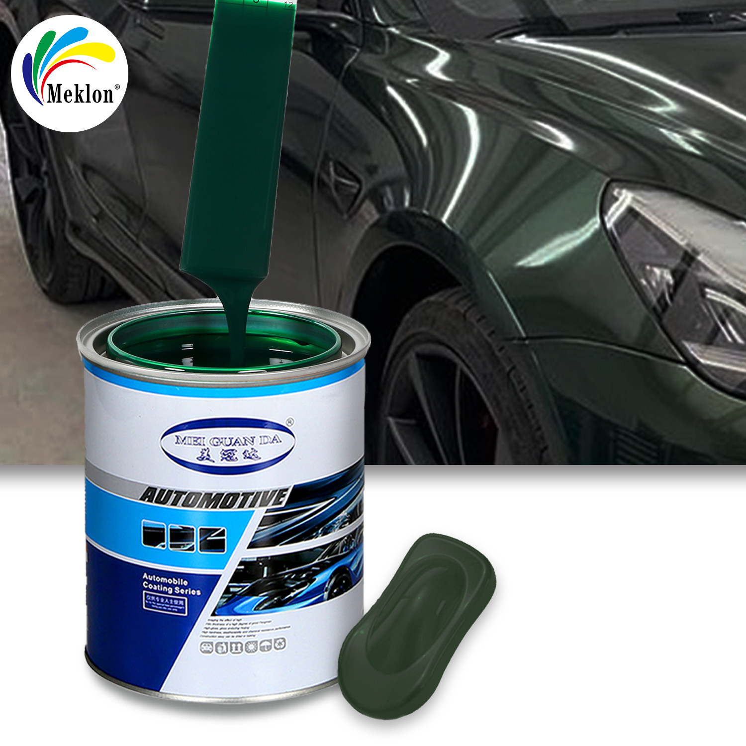Automotive Paint Lacquer Scanner Spectrophotometer Auto Refinish 1k Green Repair Manufacturer 2K Car Spray Paint