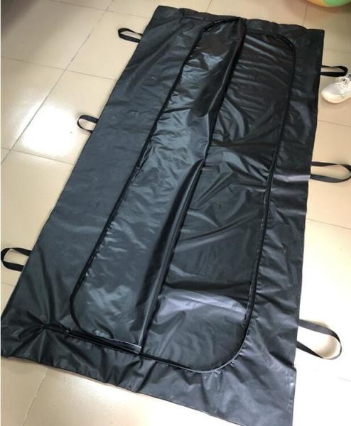 Body bags, CE Death Body Bag For Virus Infected Patient Black Body Mortuary Bags