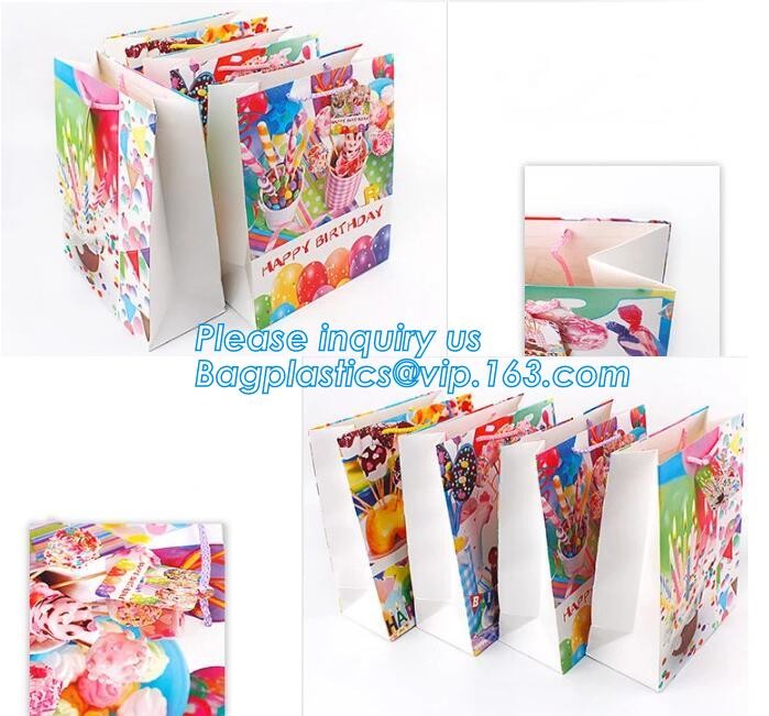 Custom Printed Accept Wholesale Stock White Brown Kraft Paper Shopping Bag With Handle No Minimum, carrier handle bags