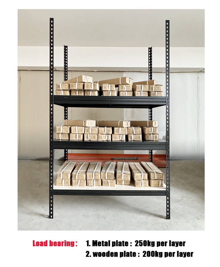 Angle Steel Rack Storage System Metal Boltless Rack High Load Bearing