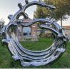 Buy cheap Mirror Surface Modern Outdoor Metal Sculpture Stainless Steel For Public from wholesalers