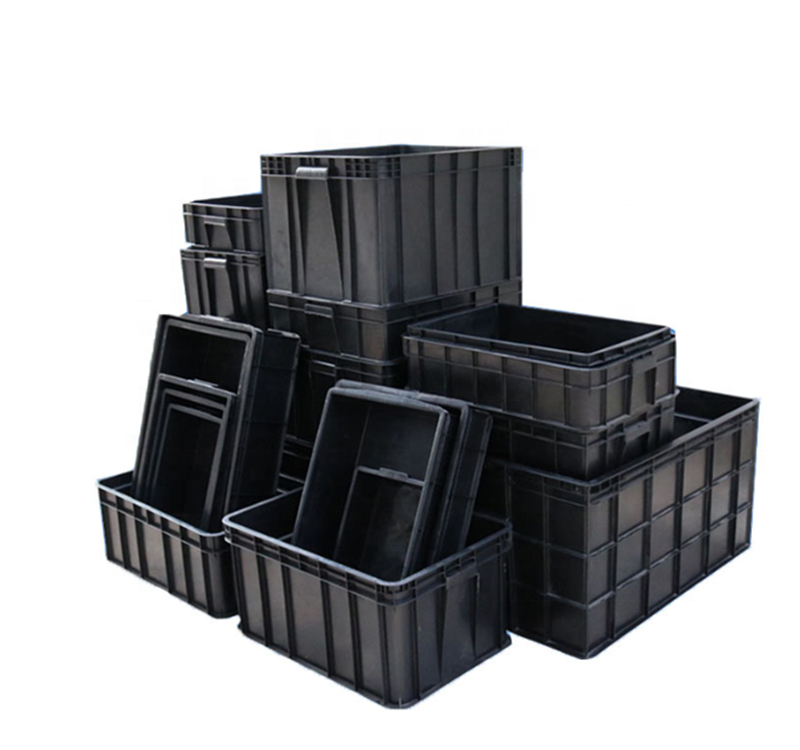 Black Conductive Glossy Lamination ESD Packing Box For Electronics