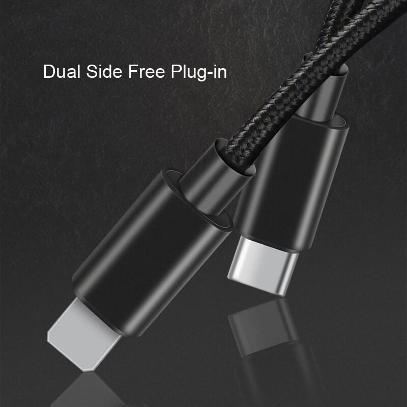 18W 20W Type C To Lightning Cable Nylon Braided Mobile Data Cable