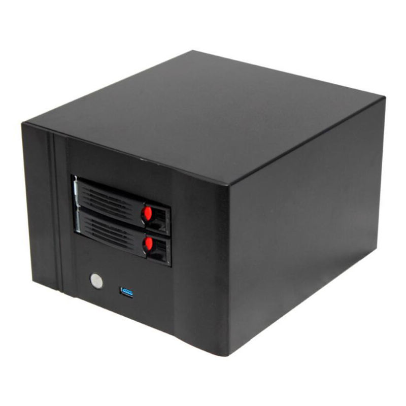 Rack-Mounted 2-disk Hot-swappable Server Chassis for Frequency Processors and Industrial Rack Servers