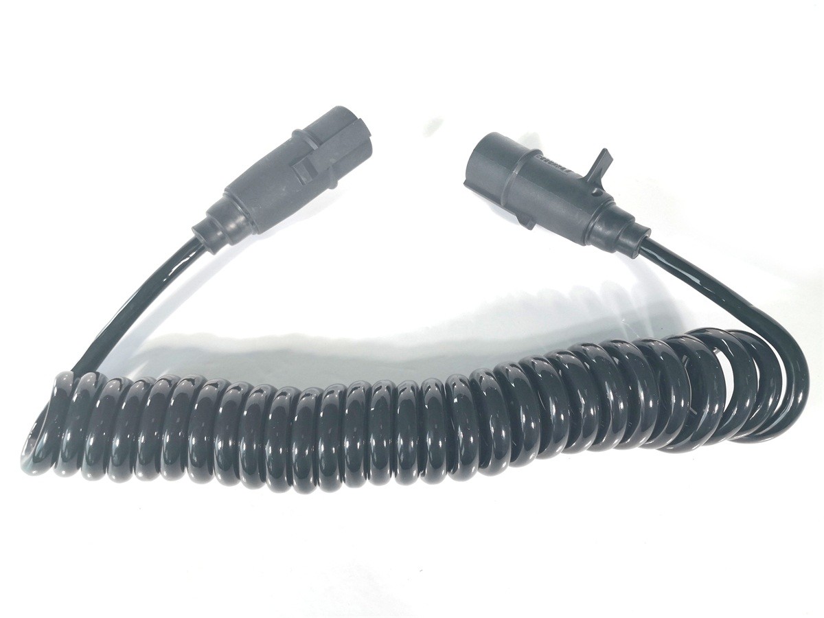 Automotive 24V Trailer Cable Nylon Plug High Tension RV Blade Molded