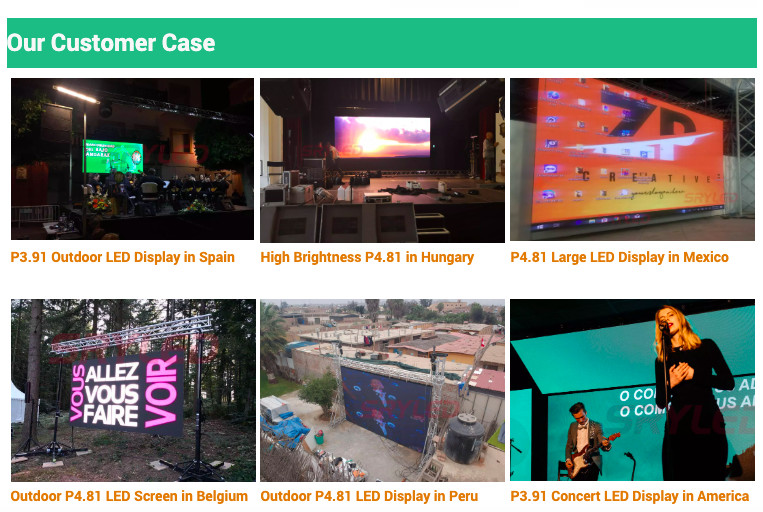HD P3.9 Indoor Rental LED Nightclub Video Wall Screen Super Slim Light Weight