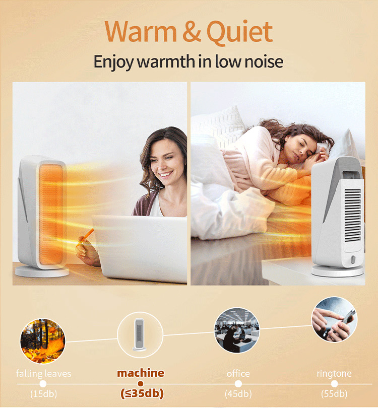 Fast Heating 3 Seconds Electric PTC Heater Customizable Color USB Power Source