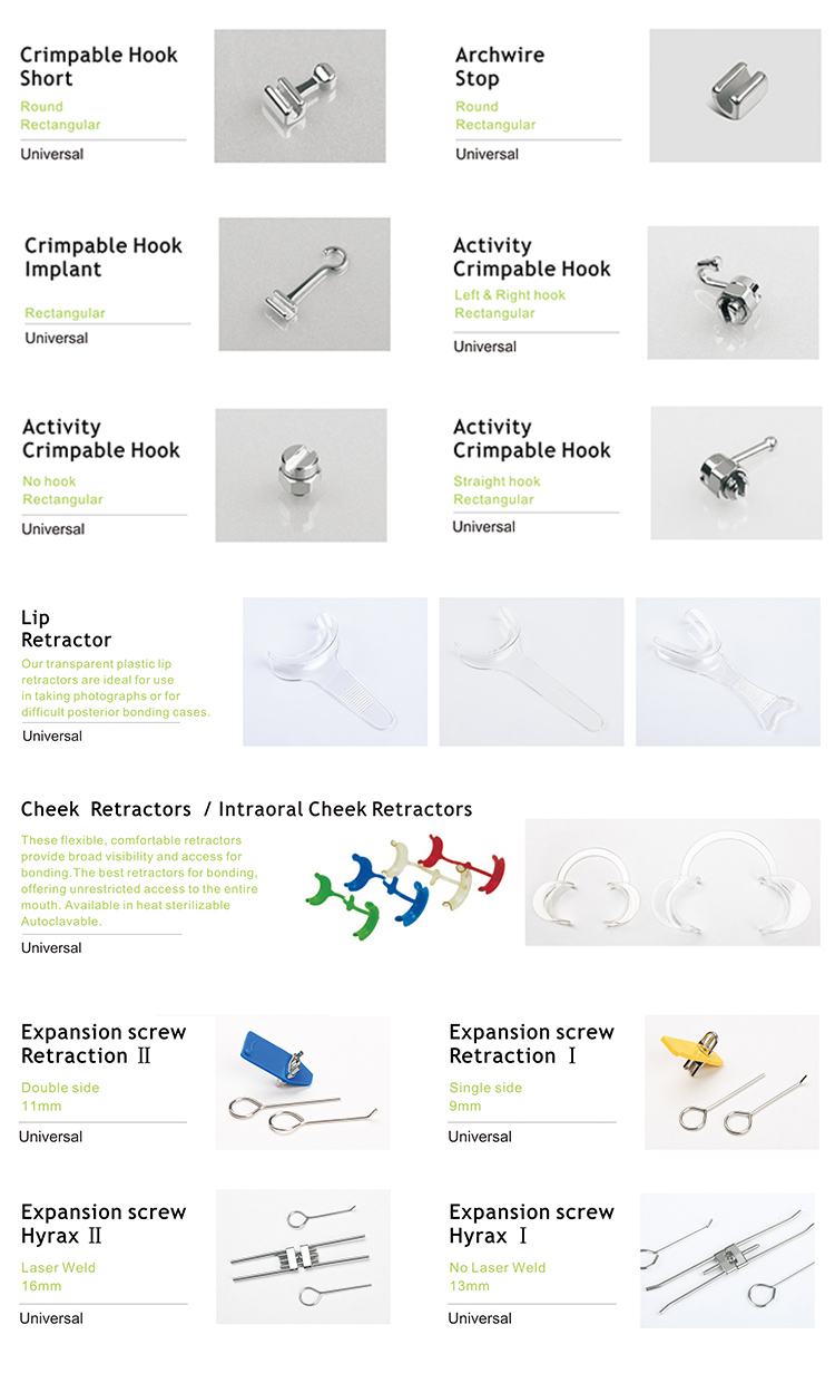 Metal Orthodontic Accessories Dental Areal Orthodontic Mini Expander