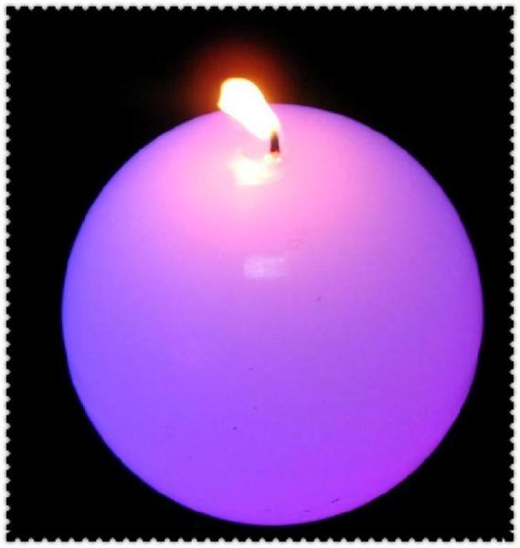 Ball shape LED changing candle with 100% paraffin material,more sizes are