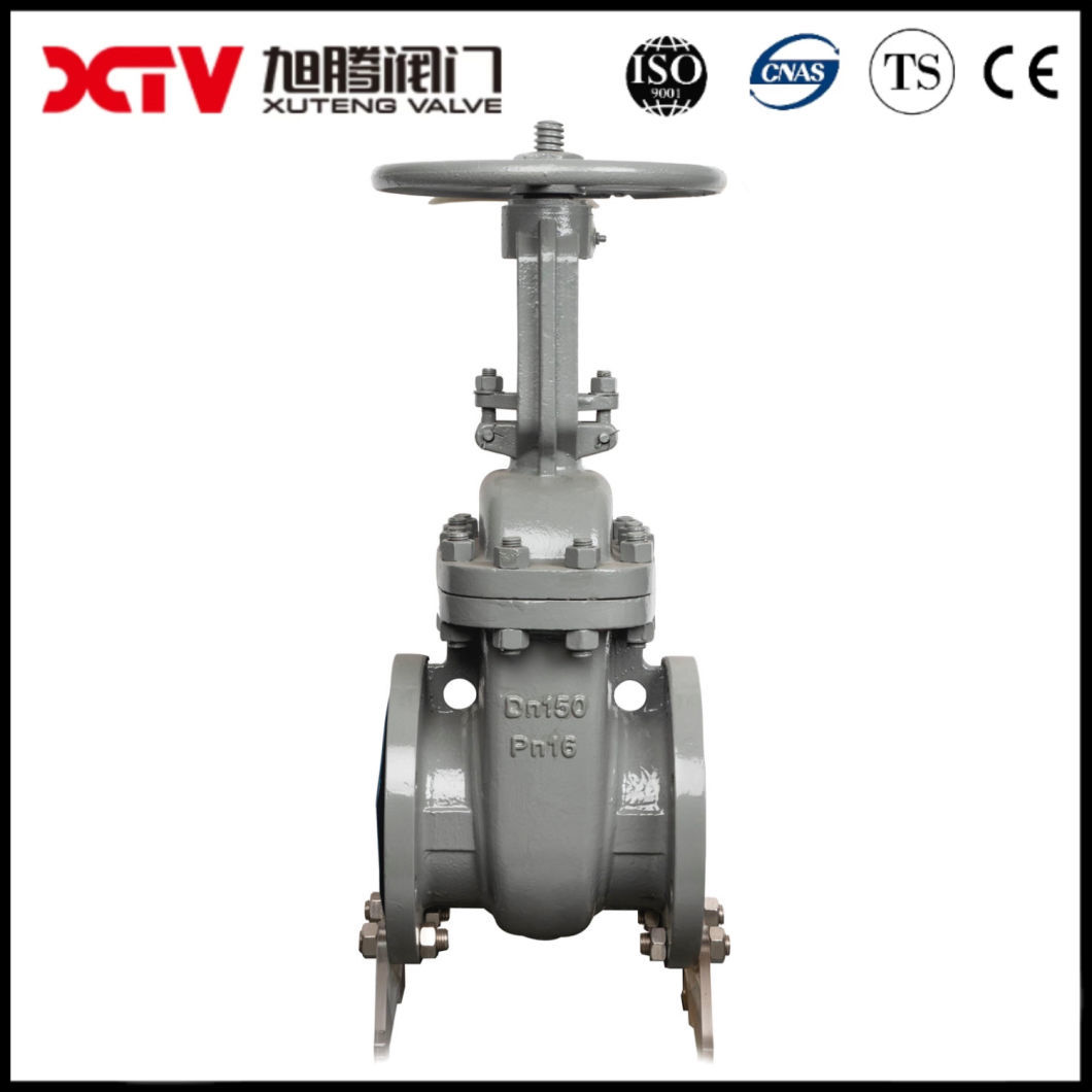 Pn10 Pn16 Gate Valve Flanged Type Resilient Sealing Gate Valve with EPDM Seat Handlewheel Operation