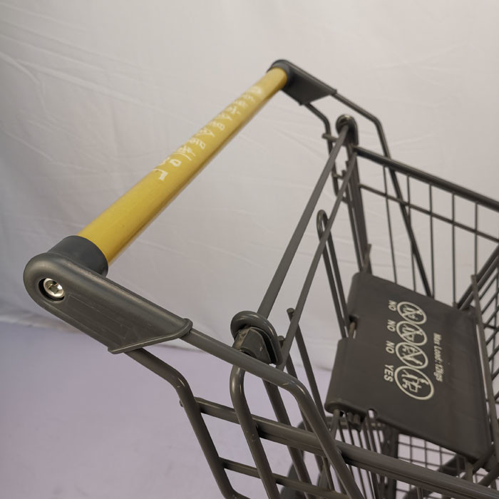 American Gray 60L Small Shopping Trolley Zinc Powder Coating Lightweight