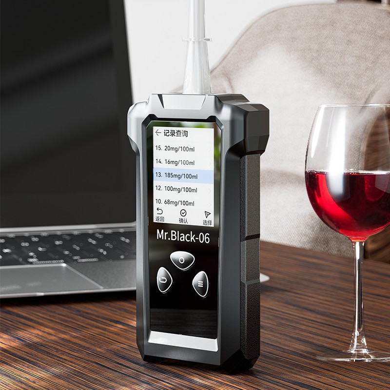 Portable Reliable Police Alcohol Breathalyzer 12cm*5.7cm*2.7cm