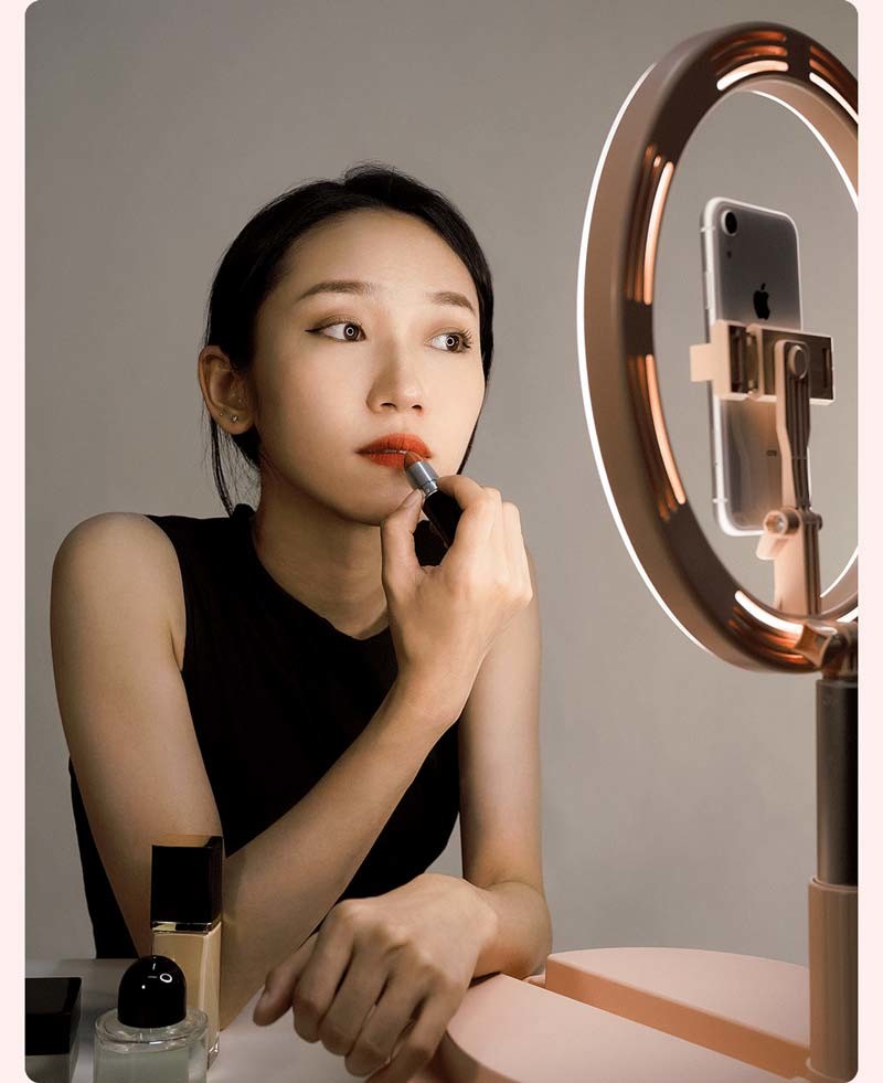 ABS Foldable FCC 200PCS Makeup Selfie Ring Light