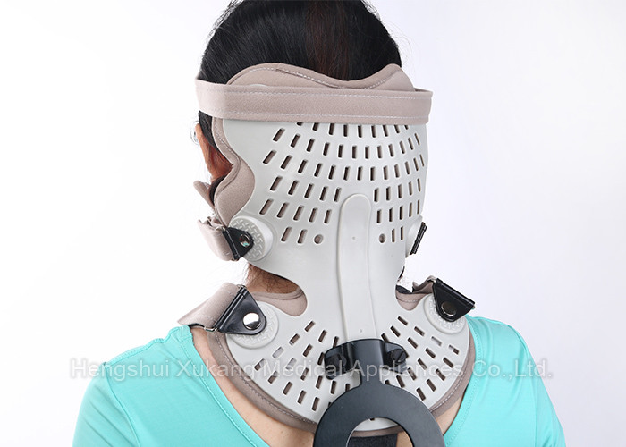 Adjustable Head Neck Chest Medical Orthosis With Aluminum Alloy And Plastic Plate