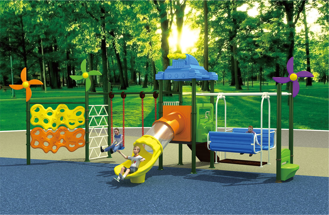 small size kids fitness equipment outdoor swing sets with slide