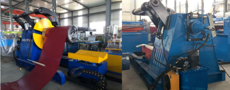 hydraulic decoiler with loading car