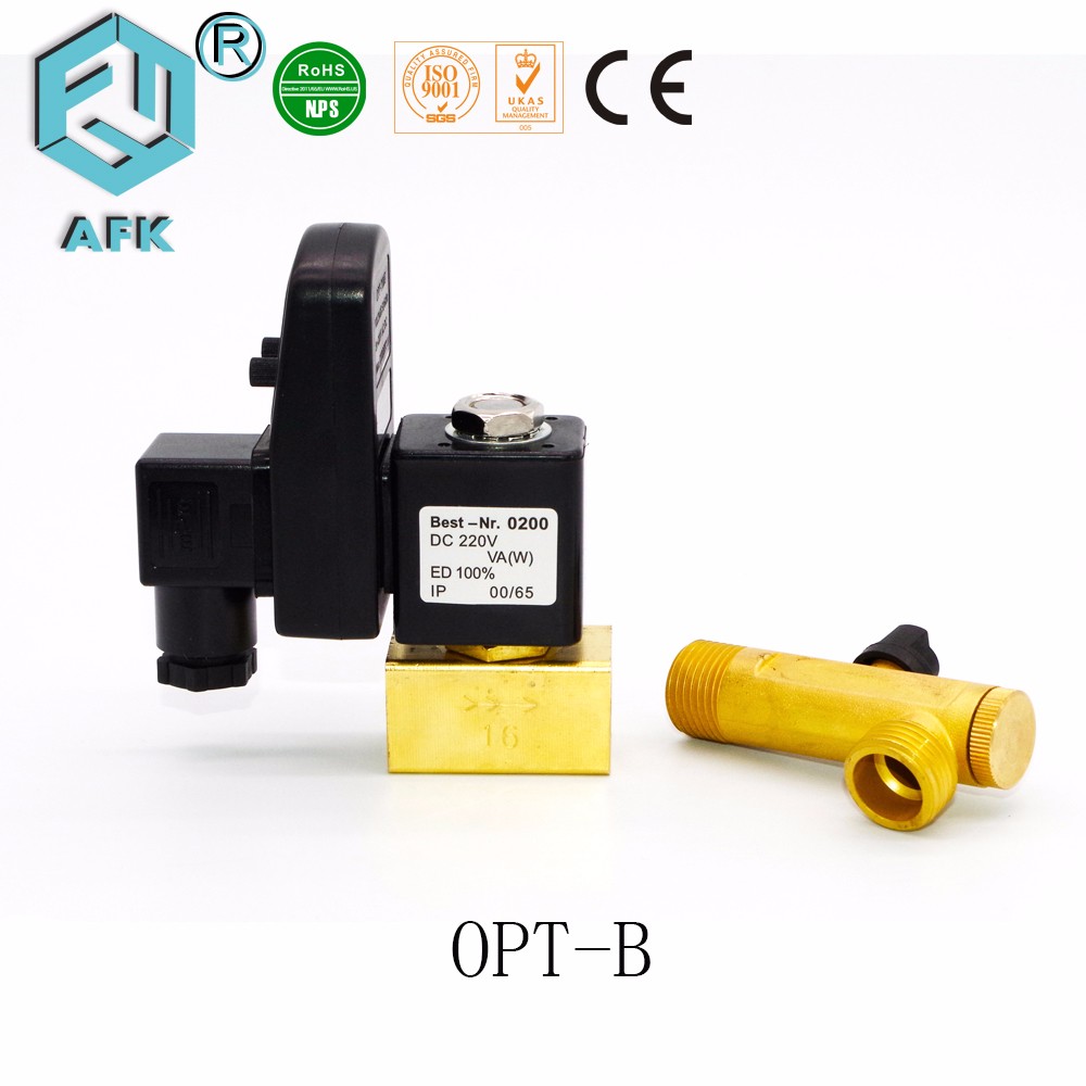 220V AC High Pressure Solenoid Valve Matetial Flame Retardant ABS Plastic